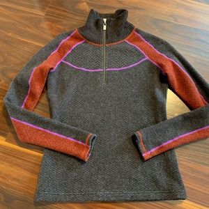 Prana half zip sweater, size XS